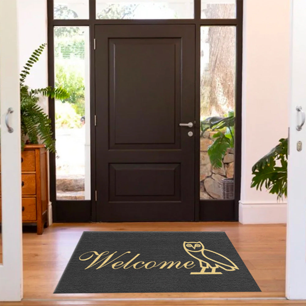 OVO Owl Welcome Graphic Area / Throw Rug - GraphicRugs
