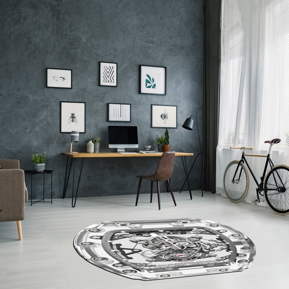 RM CLEAR SAPPHIRE GRAPHIC RUG - 6.5' X 6.25' - GraphicRugs