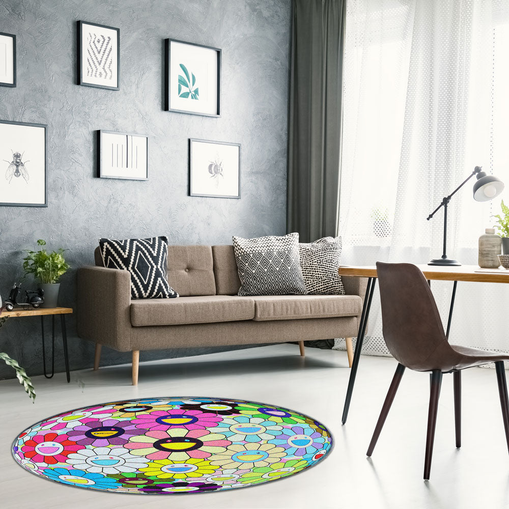 HYPE POM BALL GRAPHIC RUG - GraphicRugs